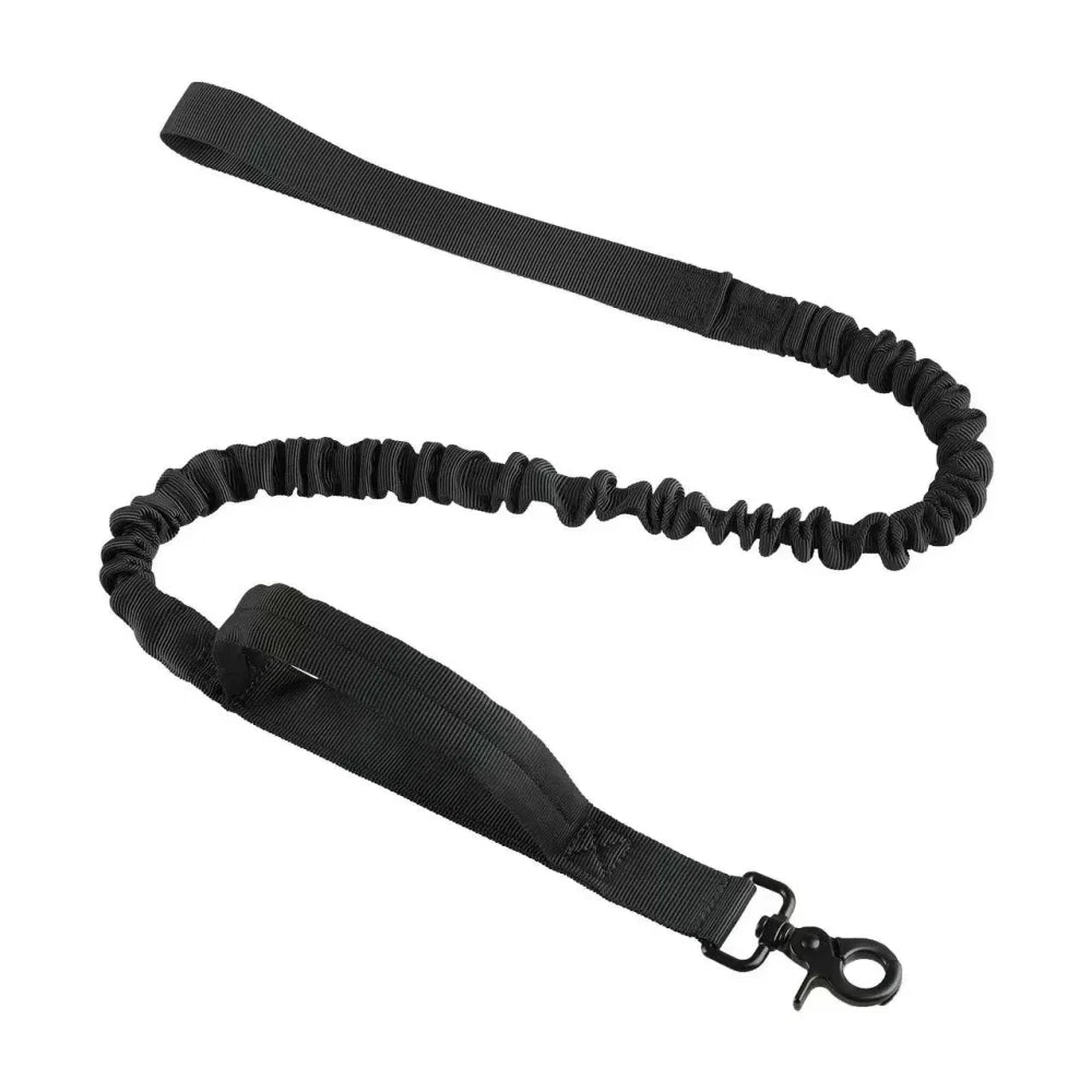 Laisse bungee pour chien avec mousqueton et poignée de contrôle